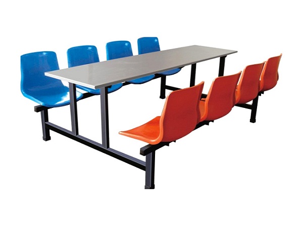 员工食堂八人不锈钢餐桌椅